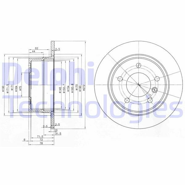 FREN DİSKİ ÇİFTLİ PAKET . DELİKSİZ ARKA BMW 316. 318 04/1991 01/2001