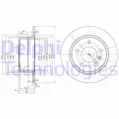 FREN DİSKİ ÇİFTLİ PAKET . DELİKSİZ ARKA BMW 316. 318 04/1991 01/2001