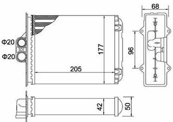RADYATOR-96-99 VECTRA B BRZ