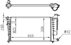 RADYATOR BRAZİNG MT 610X358X22 XSARA 1.4İ/1.6İ 97 / 306 1.4İ/1.6İ 93 61313