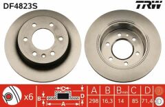 FREN DISKI ARKA MERCEDES SPRINTER B906 B907 B910 . VW CRAFTER 30-35-50
