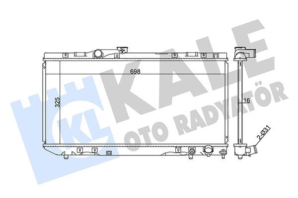 RADYATÖR AL/PL/BRZ CELICA 2.0 16V 89 93