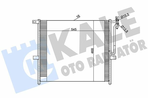 KLİMA KONDENSERİ BMW X3 AL-AL 542X468X16
