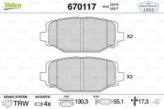 ARKA FREN BALATASI FIAT FREEMONT 11 15 LANCIA VOYAGER MPV 11 14 DODGE JOURNEY 11