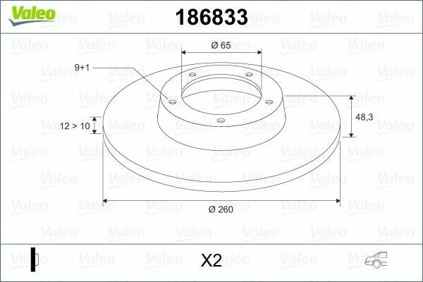 ARKA FREN AYNASI CADDY III-GOLF-V-VI-PLUS-JETTA III-ALTEA 04 A3 03 TOLEDO III-OCTAVIA 04 256x12x9DL