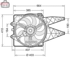 FAN. RADİATOR FIAT BRAVO II 06-14