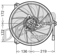 FAN. RADİATOR PEUGEOT 206 98-12