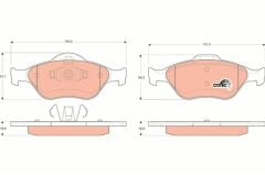 ÖN BALATA FIESTA 1.4TDCİ ABSLİ 00 FUSION 02 MAZDA 121 96 MAZDA 2 03