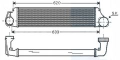 TURBO RADYATÖRÜ INTERCOOLER BMW E46 3.20D 01 540X127X50 MEK.-OTOM.