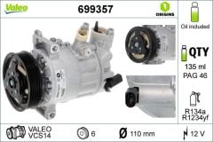 KLİMA KOMPRESÖRÜ A3 03 ALTEA-CADDY III -TOLEDO-OCTAVIA 04 LEON-PASSAT 05 JETTA III-IV-GOLF V-