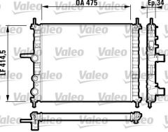 RADYATÖR BRAVO-BRAVA-MAREA 1.2-1.4-1.6 6V AC MEK 475x414.5x34
