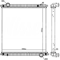 RADYATOR BRAZİNG MT 656X558X40 EUROCARGO 61968