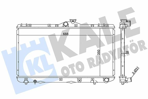 RADYATÖR AL/PL/BRZ COROLLA 2.0D 92 99