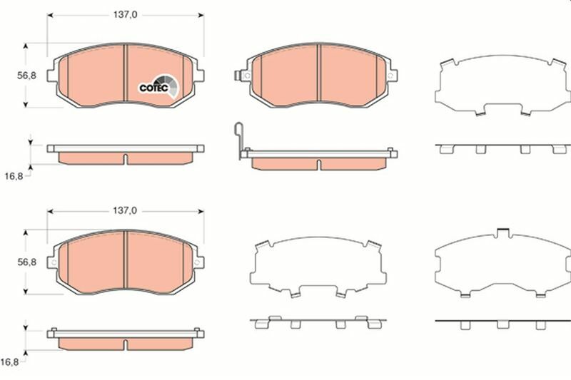 ÖN BALATA SUBARU FORESTER 03 IMPREZA 00-05 LEGACY 03- 07- 09 XV1.62.012