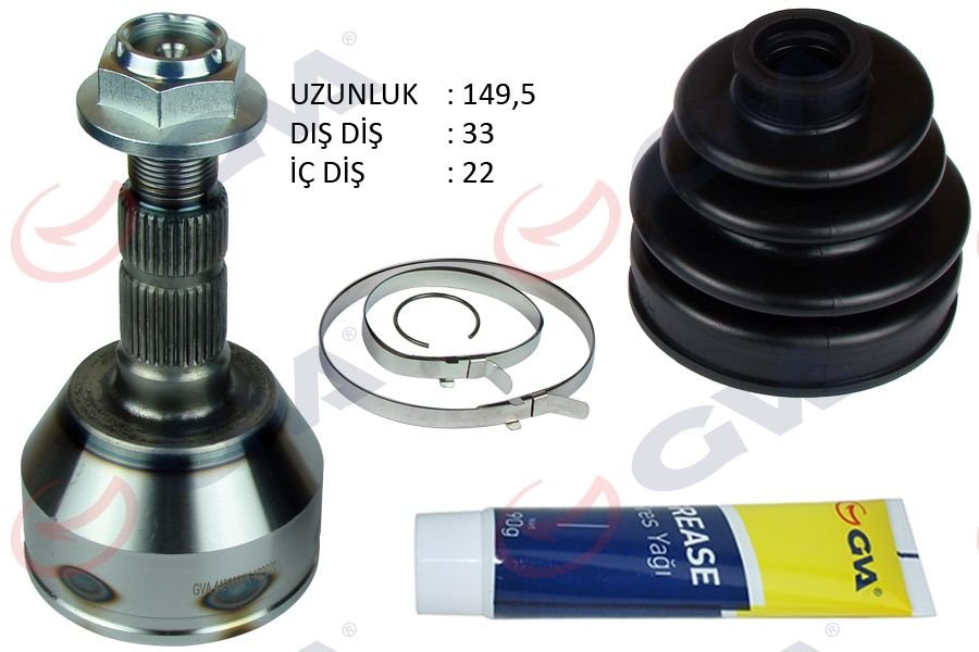 AKS KAFASI DIŞ ÖN ASTRA H-ZAFIRA B 1.4i-1.i6 04-09 33x22x53 149.5mm