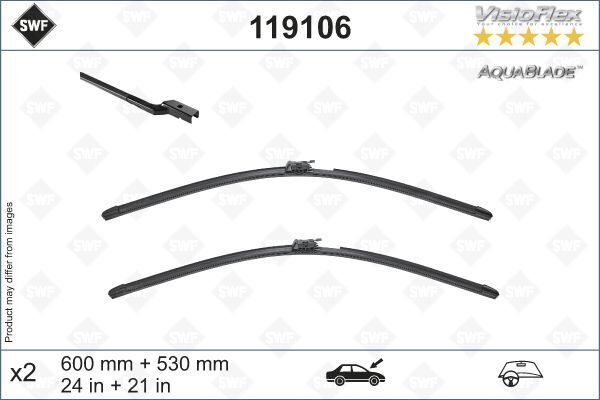 SILECEK SUPURGESI TAKIMI 600mm / 530mm MERCEDES E-CLASS C238 A238 17 ISITMALI SWF