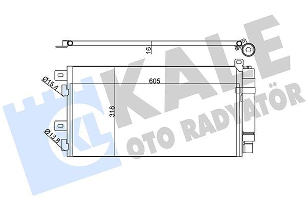 KLİMA KONDENSERİ MINI AL-AL 605X318X16
