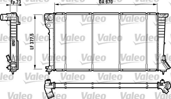 RADYATÖR PARTNER-BERLINGO-XSARA-306 1.9DZL DW8 98-02 KLİMASIZ MEK 670x377.5x23