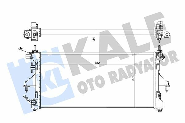 SU RADYATÖRÜ FIAT DUCATO 2.3D 06 MT MEKANİK 782x378x34 3062308080