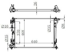RADYATOR BRAZİNG AT 640X466X16 TUCSON 1.6 GDI 2015 606604