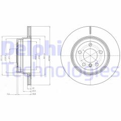 FREN DISKI ARKA BMW X5 E70 LCI F15 X6 E71 F16