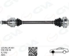 KOMPLE AKS SAĞ/SOL BMW E60 E63 E64 E65 E66 E87 E90 E92 E93 E81 E82 651MM DİŞ 30