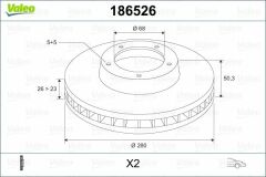 ÖN FREN AYNASI VOLVO 850 91-96 C70 97-05 S70 97-00 V70 97-00 XC70 97-02 940 90-96 280mm