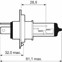 AMPUL 12V H4 60/55W KARTON KUTU - STANDART SERİ