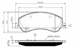 ON FREN BALATASI TRANSIT V348 06 14 A.CEKER 11 / VW AMAROK 2.0TDI 10 FİŞSSİZ