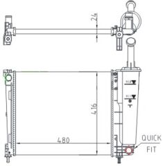 RADYATOR MECHANİCAL MT 480 416 24 LANCİA Y 1.2İ 2011 617873
