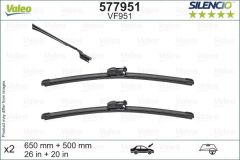 SİLENCİO VF951 X2 650 500MM ÖN BMW X3-X4 SİLENCİO X-TRM FLAT BLADE MUZ TİPİ SİLECEK BİNEK