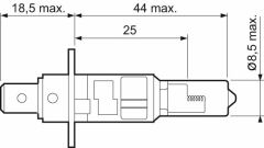 AMPUL 12V H1 55W KARTON KUTU - STANDART SERİ