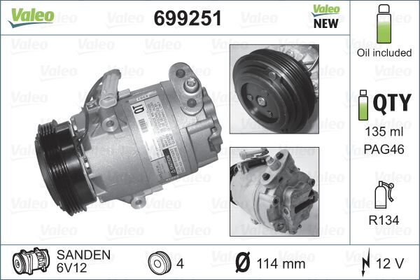 KLİMA KOMPRESÖRÜ OPEL ASTRA G 98 04 1.7 CDTI