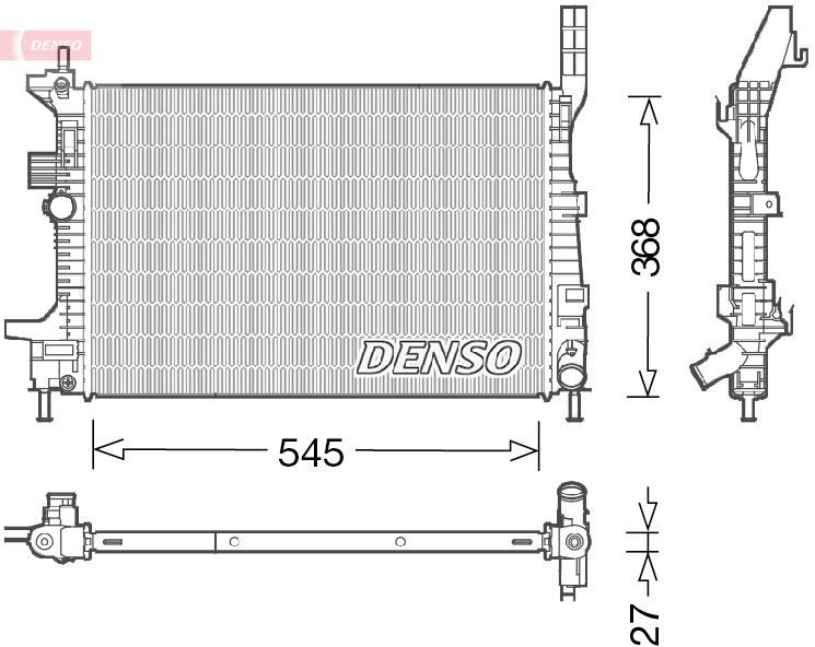 MOTOR SU RADYATORU FOCUS III 1.5TDCI 1.6TDCI 95PS 115PS 12 YENI CONNECT 14 1.5TDCI 1.6 TDCI OLCU 545 358 26