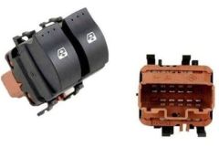 CAM AÇMA/KAPAMA ÇİFTLİ ÖN SOL ÇİFTLİ-SİYAH RENAULT MEGANE II 02 TRAFIC II 06 LAGUNA II 01 OPEL VİVARO A 06 10 FİŞLİ
