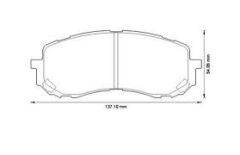 ÖN BALATA SUBARU IMPREZA 1.6AWD 00 1.5 AWD 06 1.5 1.5F 08