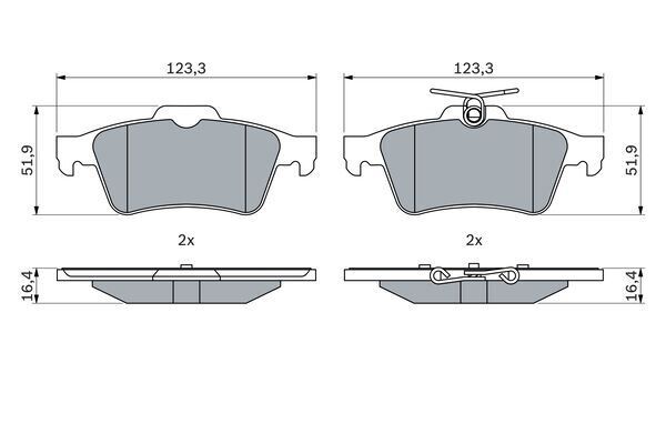 ARKA FREN BALATASI PEUGEOT P508 10 18