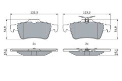 ARKA FREN BALATASI PEUGEOT P508 10 18