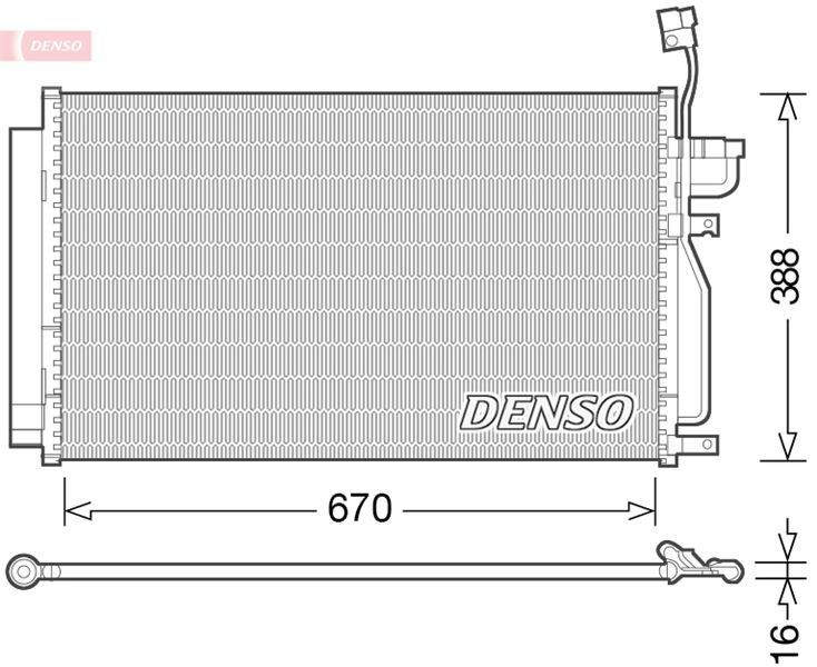 CONDENSER. AİR CONDİTİONİNG CHEVROLET CAPTIVA 06-