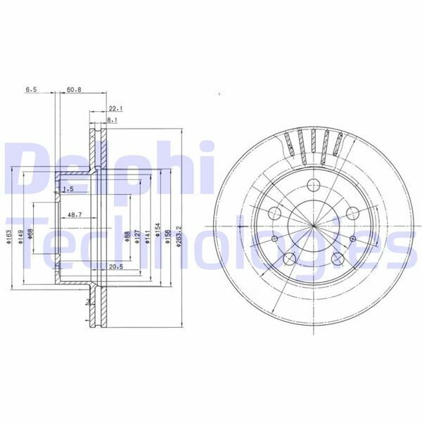 ÖN FREN DİSKİ AYNA VOLVO 240. 260 74 94