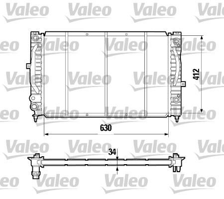 RADYATÖR PASSAT 96-00 A4 95-01 A6 00-05 ADP-AHL-ANA-ARM AC KLİMASIZ MEK OTOM 630x412.3x34
