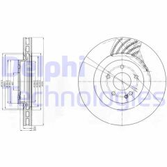 FREN DİSKİ TEKLİ PAKET . DELİKLİ ÖN MERCEDES SL280. SL320. SL500 06/1998