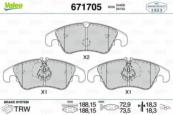 ÖN BALATA FOCUS II 2.5RS/2.5RS 2009 2011