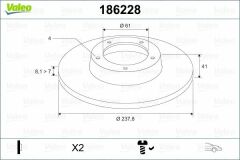 ÖN FREN AYNASI RENAULT CLIO 91 TWINGO 92 R5 84 88 238x8.2x4DL
