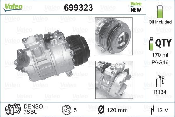 KLIMA KOMPRESORU BMW M54 M52 M57 S54 E39 96 04 E38 95 01 E46 98 05 X3 E83 03 06