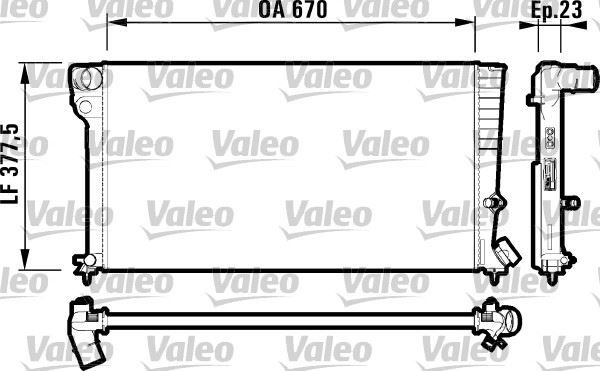 RADYATÖR 306 II-PARTNER-XSARA BERLINGO 1.9D AC MEK 670x377x34