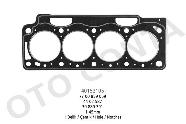 SILINDIR KAPAK CONTASI LAGUNA MEGANE SCENICMOVANO VIVARO F9Q 1 DELIK 1.45mm 97-01
