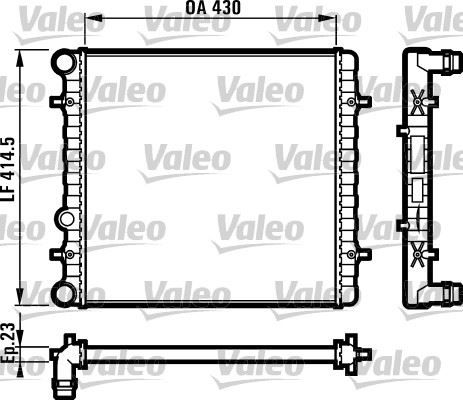 x RADYATÖR GOLF IV-BORA-OCTAVIA 1.4 16V AC KLİMASIZ MEK 430x414x23