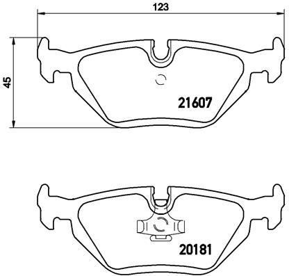 ARKA DİSK FREN BALATASI BMW 316İ 1.6 09/90-02/98 BMW 316İ COMPACT 03/94-05/01