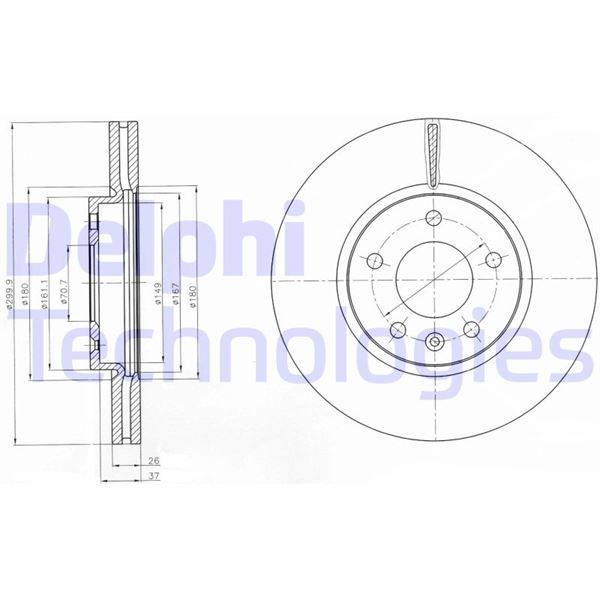ÖN FREN AYNASI INSIGNIA B 16 INÇ 18 ASTRA J 09 ZAFIRA C 11 CRUZE 09 300x26x5DLxHAVALI 13502051